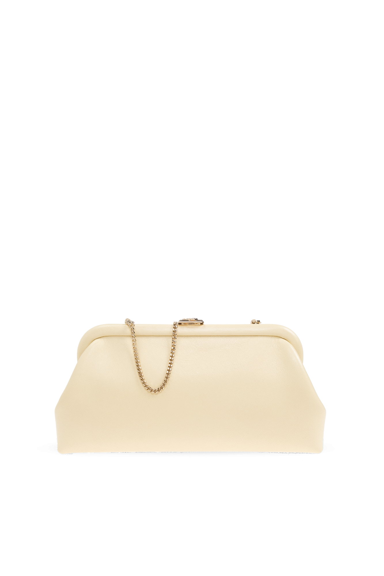 クラッチバッグ Jimmy Choo Skylar Clutch Skylar |Gold Candy Wrap Leather Clutch with Square JC Clasp
